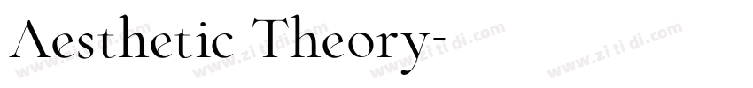 Aesthetic Theory字体转换